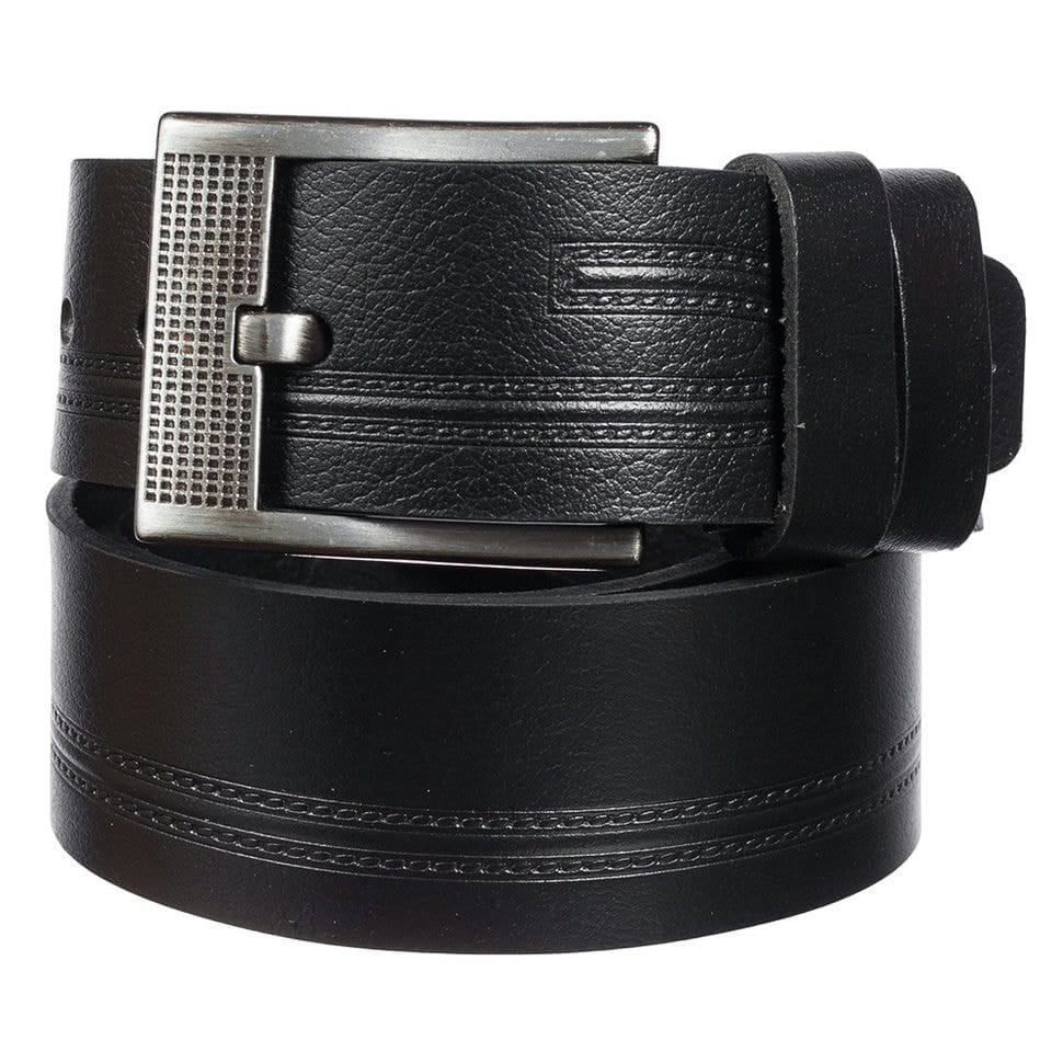 Ремінь шкіряний YSK джинсовий 5 см 3062-1 чорний