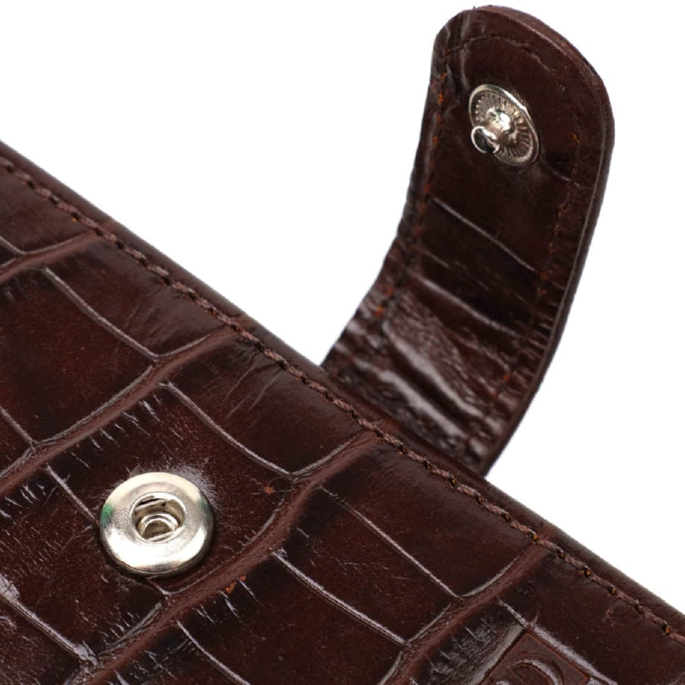 Чоловічий фактурний горизонтальний гаманець з натуральної шкіри з тисненням під крокодила Tony Bellucci 22043