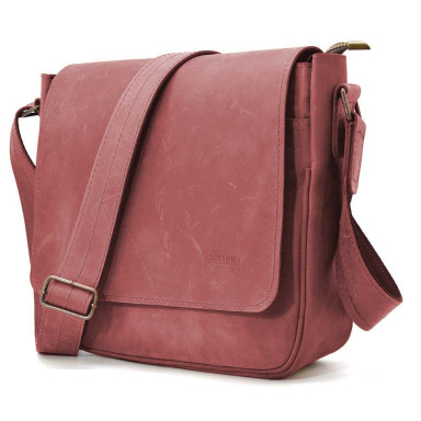 Mens leather shoulder bag RW-0002-3md TARWA Marsala