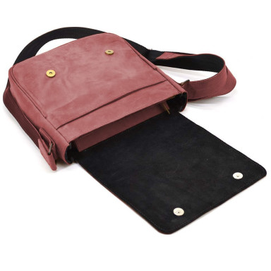 Mens leather shoulder bag RW-0002-3md TARWA Marsala