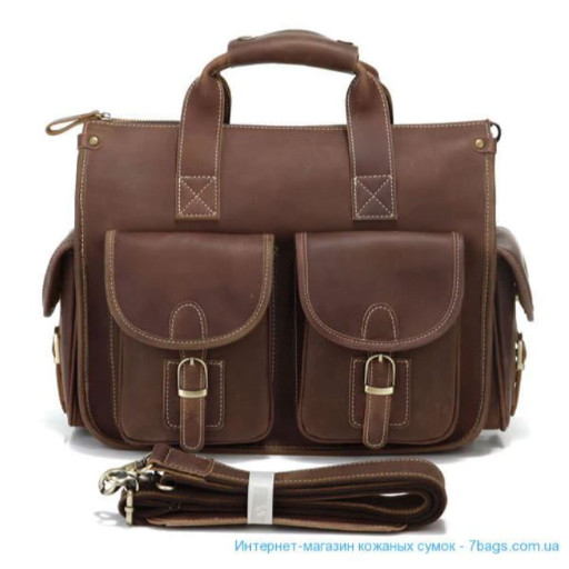 Містка і оригінальна сумка з кінської шкіри