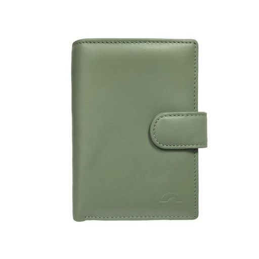 Шкіряне портмоне New Rainbow 1654 salvia салатовий