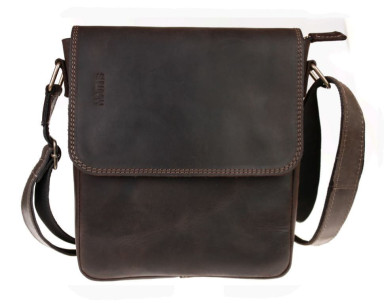 Men's leather shoulder bag SULLIVAN 354118(30) brown