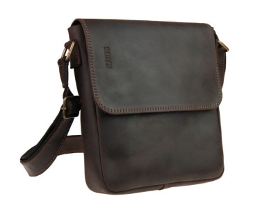 Men's leather shoulder bag SULLIVAN 354118(30) brown
