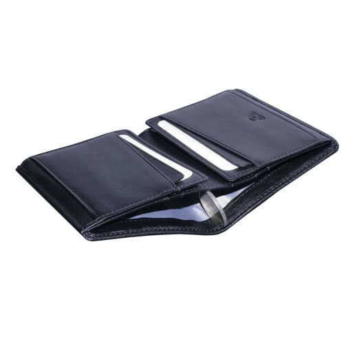 Шкіряне портмоне Newcontatto 3603 nero чорний