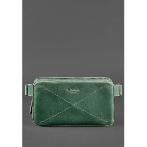 Шкіряна сумка Dropbag Maxi зелена