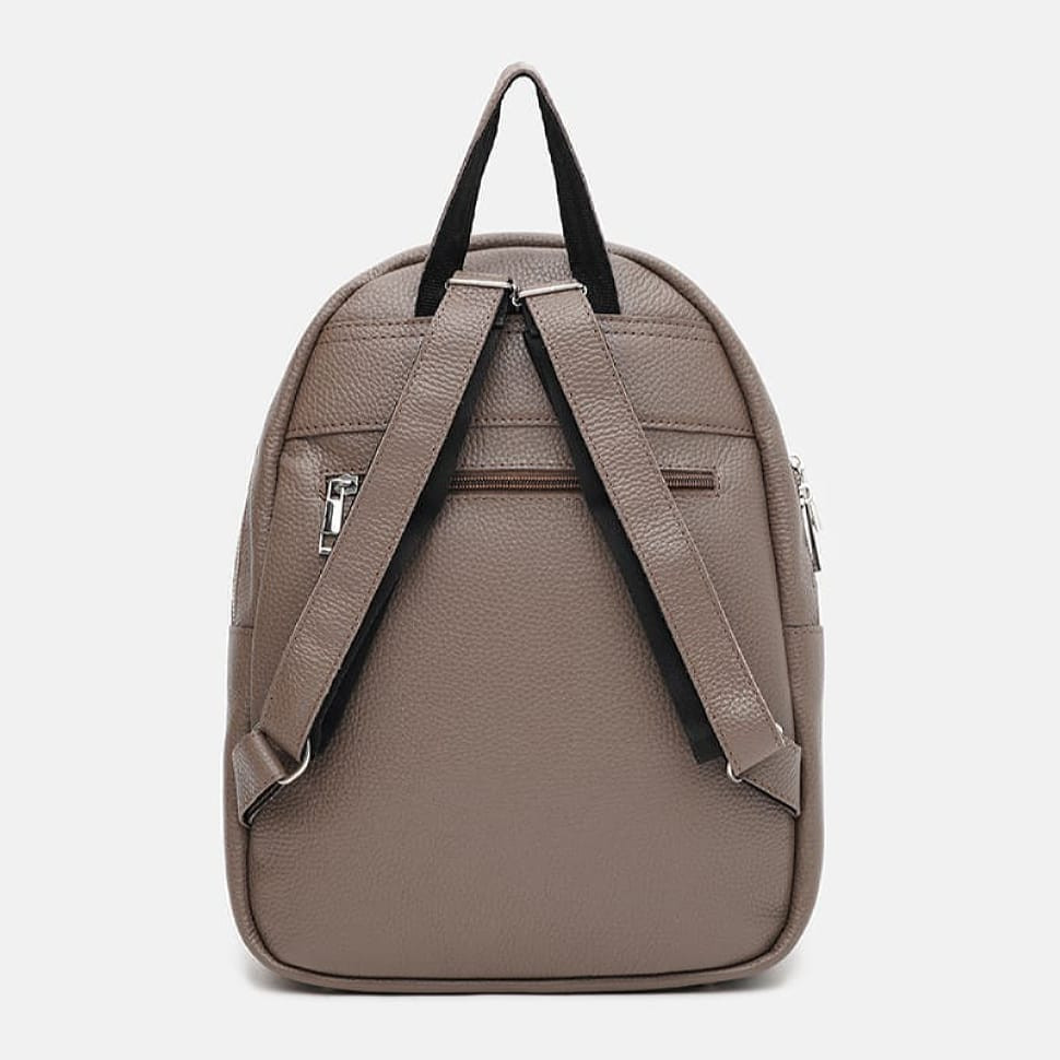 Шкіряний жіночий рюкзак Ricco Grande 1l655taupe-taupe