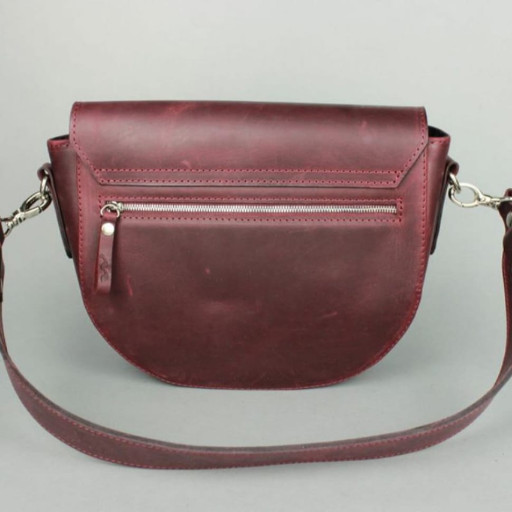 Жіноча шкіряна сумка Ruby L бордова vintage