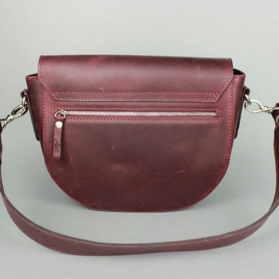 Жіноча шкіряна сумка Ruby L бордова vintage