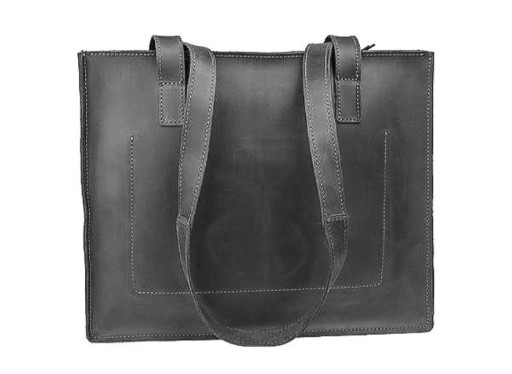 Сумка шоппер жіноча шкіряна велика SULLIVAN 26-61(40) чорна