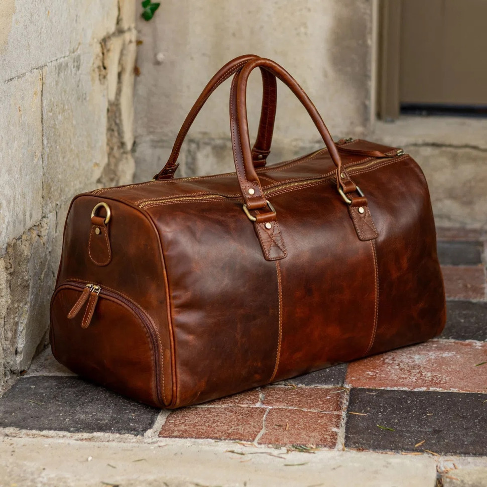 Чоловіча дорожня сумка Ashwood K48 (Chestnut)