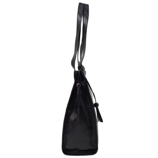 Сумка жіноча шкіряна Desisan 7160-011 чорний флотар