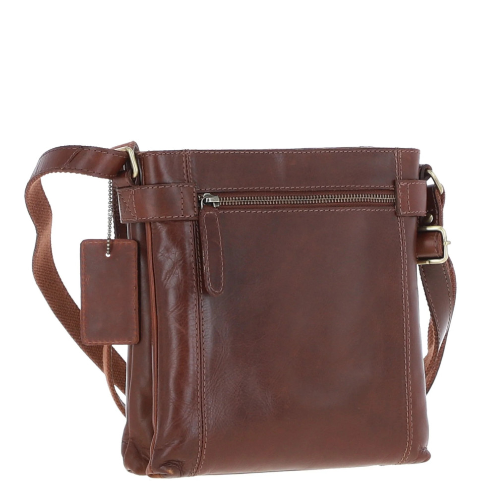 Шкіряна сумка Ashwood K45 Chestnut (Коричневий)