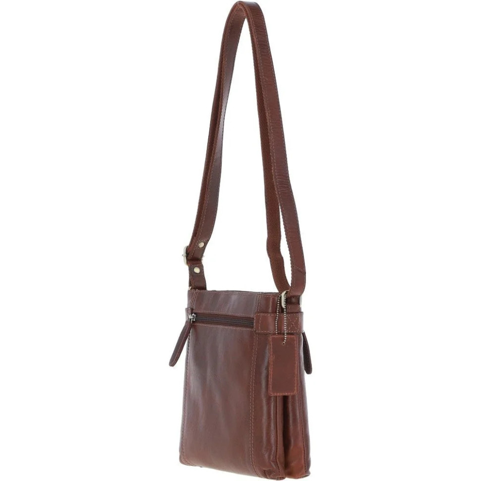 Шкіряна сумка Ashwood K45 Chestnut (Коричневий)