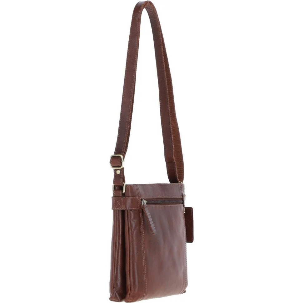 Шкіряна сумка Ashwood K45 Chestnut (Коричневий)