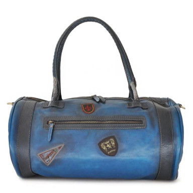 Pratesi BBL177 - Travel Bag Nordkapp in cow leather Bruce Blue