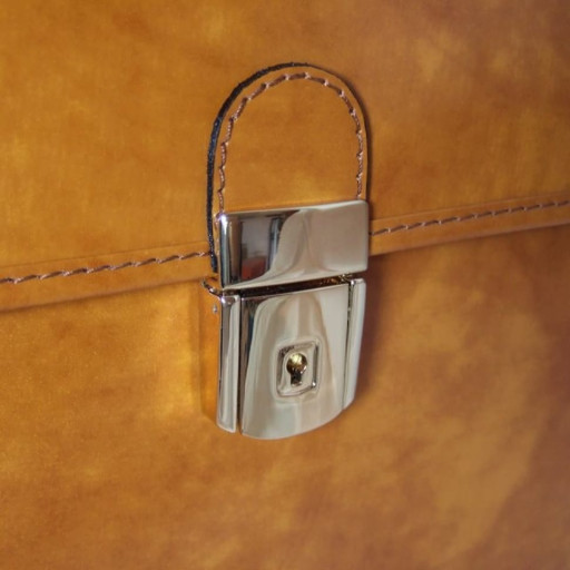 Pratesi RSE604 - Piccolomini Briefcase in cow leather Radica Mustard