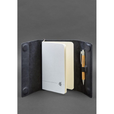 Leather notebook soft beech 7.0 dark blue