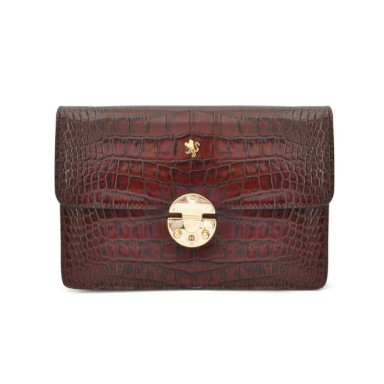 Pratesi KMA202/D - Lucrezia De' Medici King Cross Body Bag in cow leather King Brown