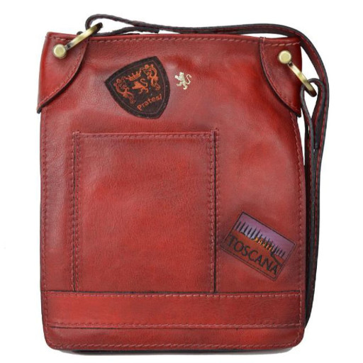 Pratesi BCL181/25 - Bakem Medium Bag in cow leather Bruce Cherry
