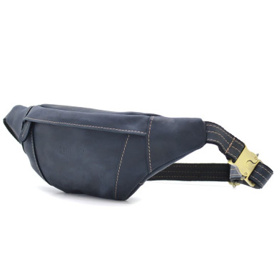 Belt leather banana LIMARY Lim-525RK blue
