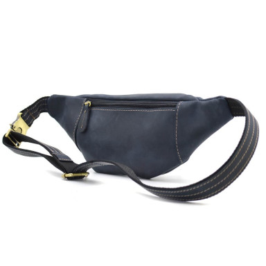 Belt leather banana LIMARY Lim-525RK blue