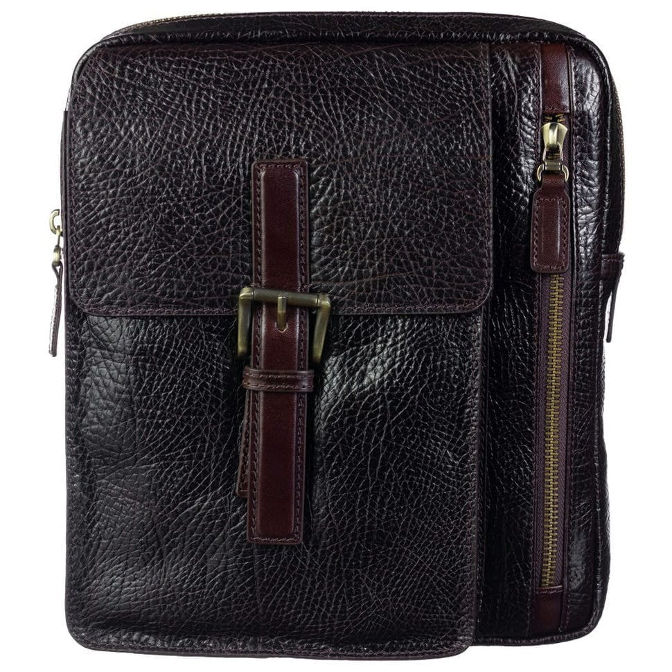 Барсетка мягкая кожаная Tony Bellucci 5065-886 коричневый флотар