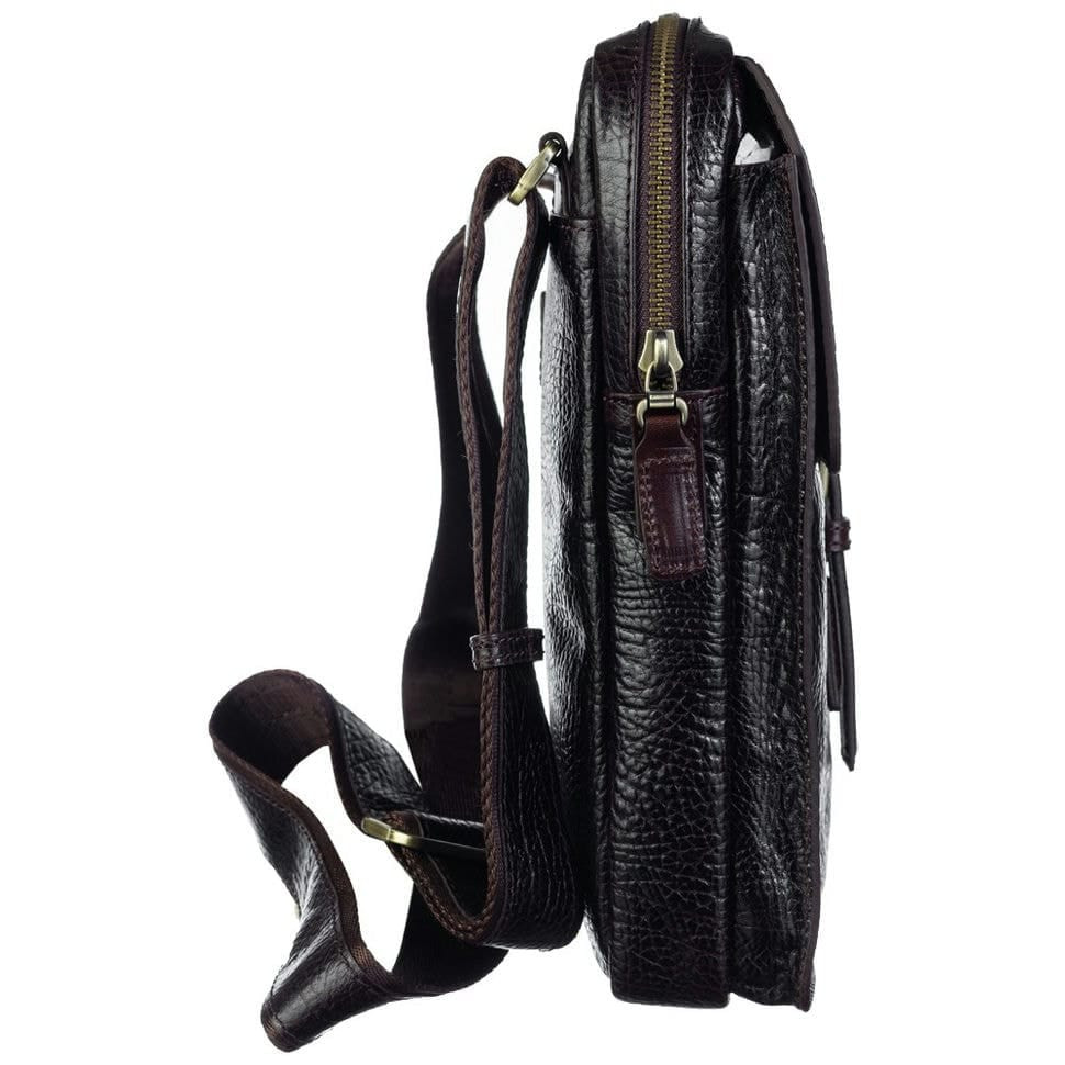 Барсетка мягкая кожаная Tony Bellucci 5065-886 коричневый флотар