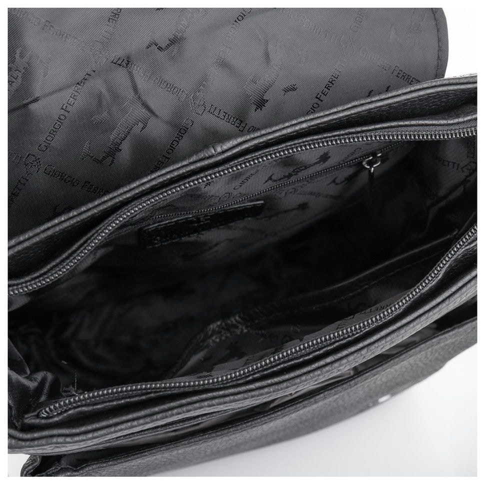 Барсетка м'яка шкіряна GIORGIO FERRETTI GF1820H-1 чорна