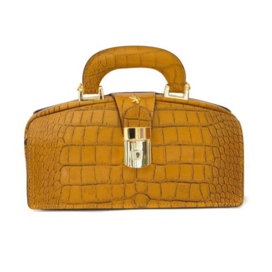 Pratesi KSE120/N - Lady Brunelleschi King Woman Bag in cow leather Lady Brunelleschi K120/N Mustard