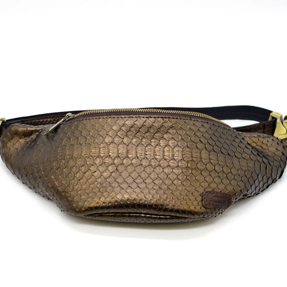 Belt bag made of exclusive python skin REP-3036-4lx TARWA