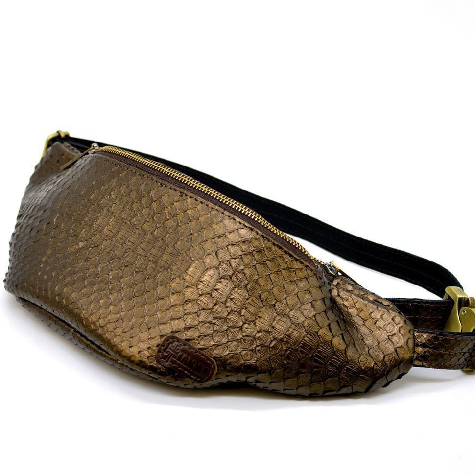 Belt bag made of exclusive python skin REP-3036-4lx TARWA