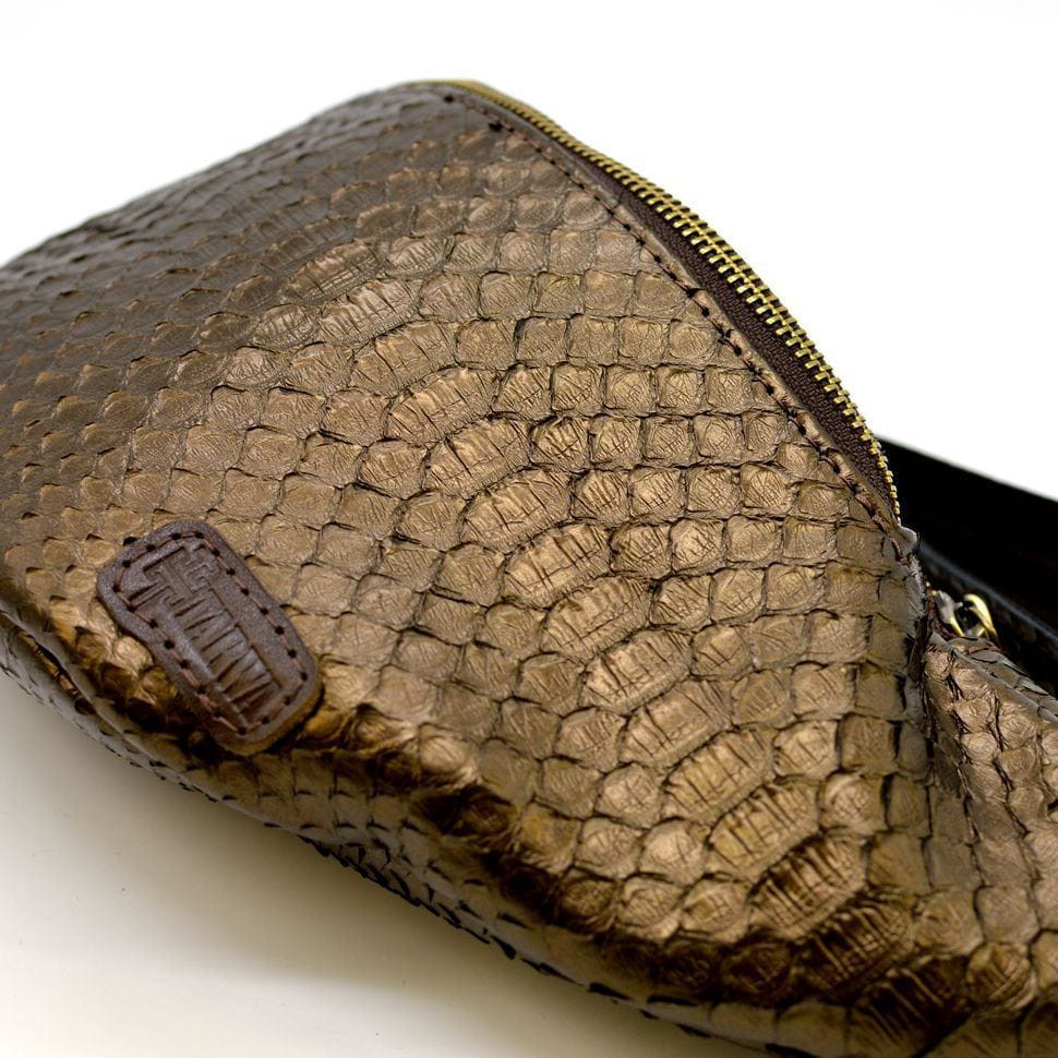 Belt bag made of exclusive python skin REP-3036-4lx TARWA