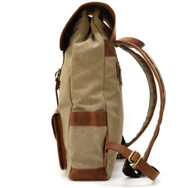 Laptop backpack made of canvas and crazy horse RBs-9001-4lx from TARWA brand