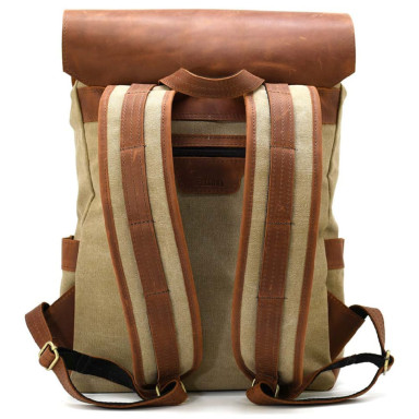 Laptop backpack made of canvas and crazy horse RBs-9001-4lx from TARWA brand