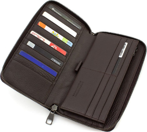 Елітний чоловічий клатч із натуральної шкіри Marco Coverna 086-5901 Brown