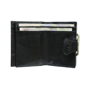 Leather wallet Accademia 1053 nero black