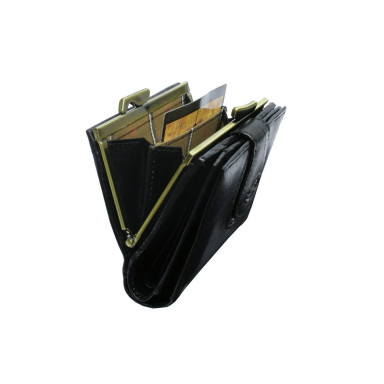 Leather wallet Accademia 1053 nero black