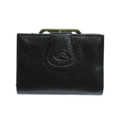 Leather wallet Accademia 1053 nero black