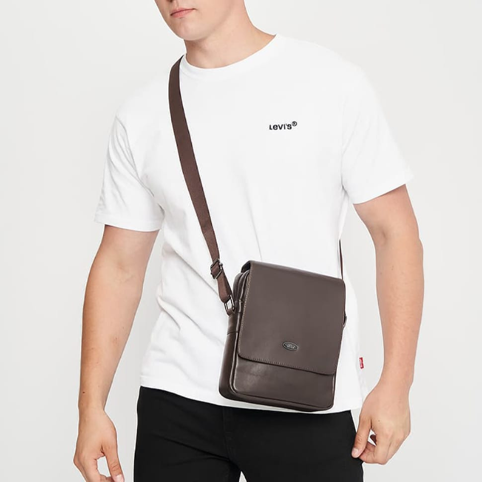 Чоловічі шкіряні сумки Ricco Grande T1tr0026br-brown