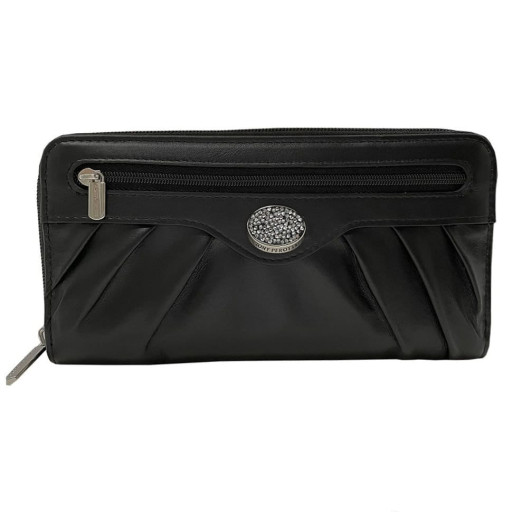 Шкіряне портмоне Swarovski 3160 nero чорний