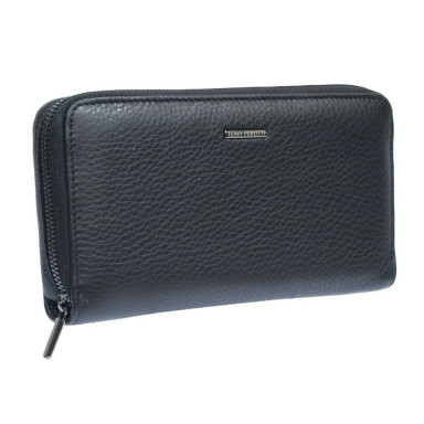 Leather wallet Newcontatto 3622 nero black