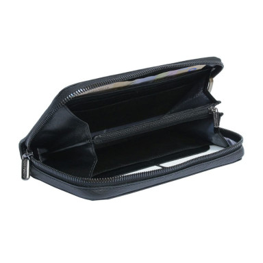 Leather wallet Newcontatto 3622 nero black