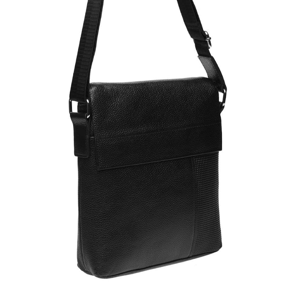 Чоловіча сумка шкіряна Keizer K19118-black