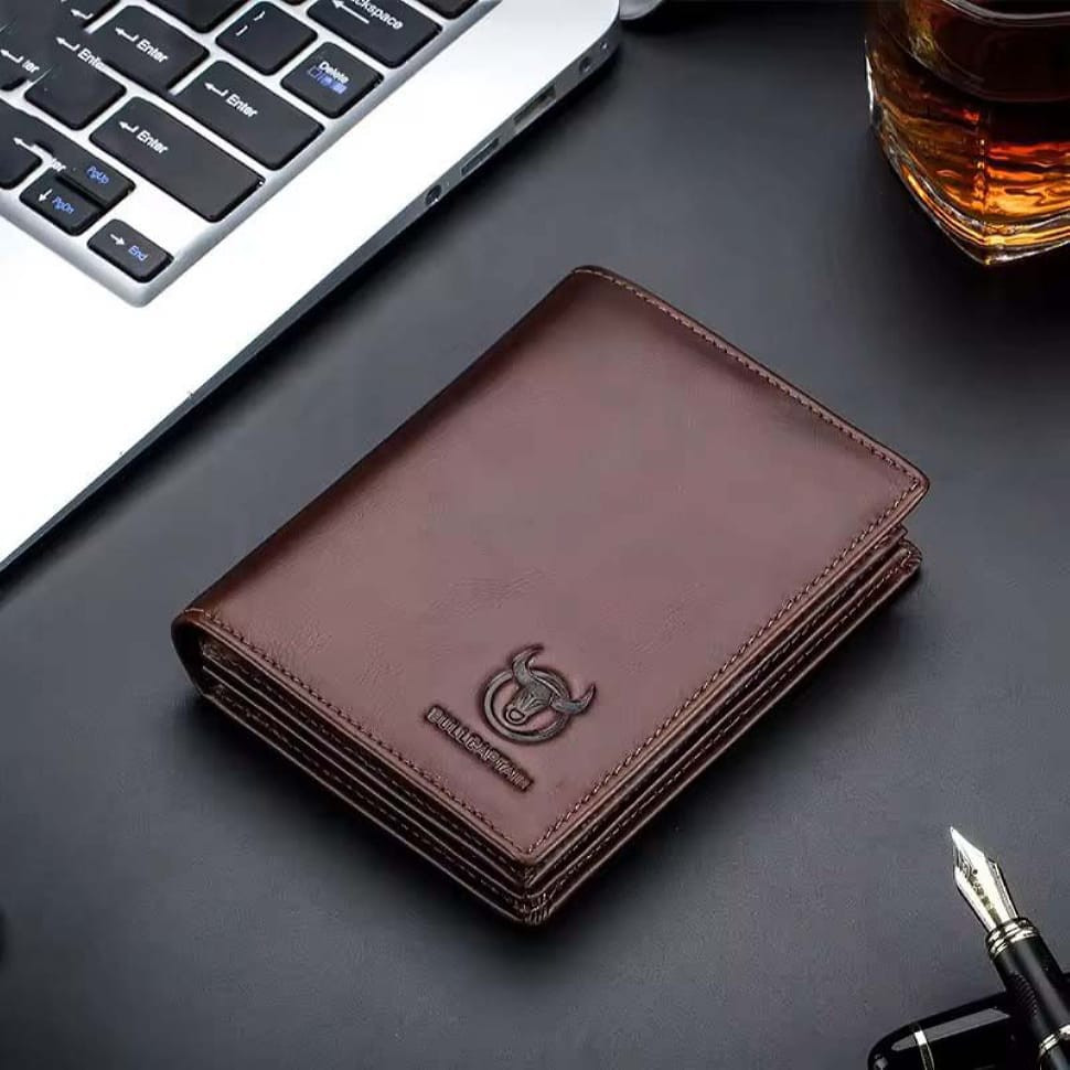 Mens folding wallet brown TB027C Bull 