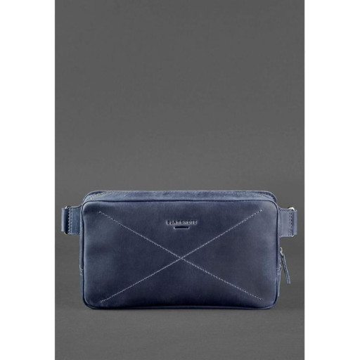 Шкіряна сумка Dropbag Maxi синя