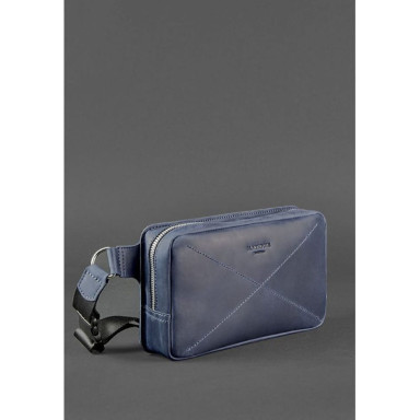 Dropbag Maxi Leather Belt Bag blue