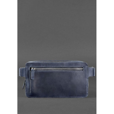 Dropbag Maxi Leather Belt Bag blue