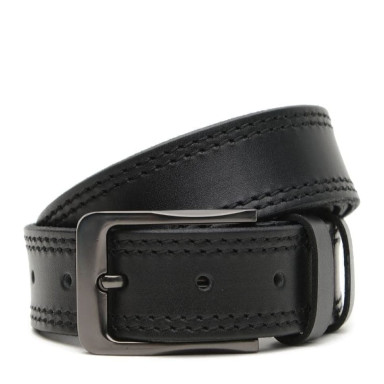 Кожаный мужской ремень V1125GX16-black