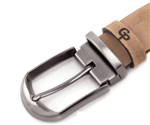 Шкіряний ремінь Labbro бек, тертий шоколад Grande Pelle